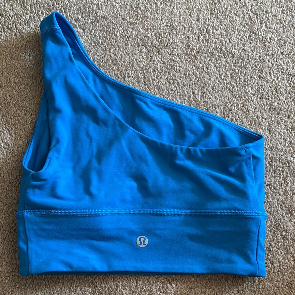 lululemon athletica Vibrant Blue Asymmetrical Sports Bra